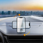 Joyroom magnetic phone holder for dashboard gray (JR-ZS311) - Image 6