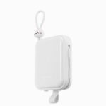 Joyroom powerbank with USB C and Lightning cables and Cutie Series stand 10000mAh 22.5W white (JR-L008) - Image 4