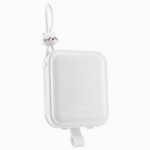 Joyroom powerbank with USB C and Lightning cables and Cutie Series stand 10000mAh 22.5W white (JR-L008) - Image 6