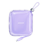 Joyroom powerbank 10000mAh Jelly Series 22.5W with built-in Lightning cable purple (JR-L003)