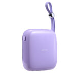 Joyroom powerbank 10000mAh Jelly Series 22.5W with built-in Lightning cable purple (JR-L003) - Image 8