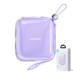 Joyroom powerbank 10000mAh Jelly Series 22.5W with built-in Lightning cable purple (JR-L003) - Image 2