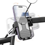 Bicycle / motorcycle phone holder Dudao F7C - black - Image 3
