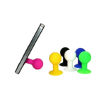 Phone holder with a round head - purple - Image 2