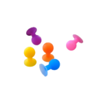 Phone holder with a round head - blue - Image 7