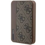 Guess Powerbank 15W GUPB5LP4GEGW 5000mAh brown/brown 4G Leather Metal Logo - Image 5