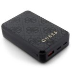 Guess Powerbank 18W GUPB10DP4GEGK 10000mAh black/black 4G Leather Metal Logo - Image 3
