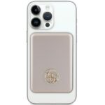 Guess MagSafe 4G Strassed Metal Logo induction power bank 15W 5000mAh - gold - Image 2