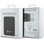Guess MagSafe Metal Script Logo induction power bank 5W 3000mAh - black - Image 5