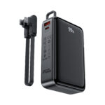 Acefast M4 PD 67W 20000mAh Powerbank with built-in cable - black - Image 3