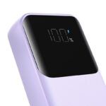 Joyroom JR-PBC07 20000mAh 30W mini power bank with USB-C and Lightning cables - purple - Image 3