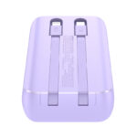 Joyroom JR-PBC07 20000mAh 30W mini power bank with USB-C and Lightning cables - purple - Image 6