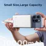 Powerbank Joyroom JR-PBM01 magnetic 10000mAh 20W with stand + Lightning cable - USB-C - white - Image 8