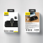 Dudao K20SL 5000mAh mini power bank with Lightning / USB-C connectors - black - Image 5