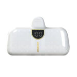 Dudao K20SL 5000mAh mini power bank with Lightning / USB-C connectors - white - Image 2