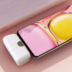 Dudao K20SL 5000mAh mini power bank with Lightning / USB-C connectors - white - Image 3