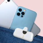 Dudao K20SL 5000mAh mini power bank with Lightning / USB-C connectors - white - Image 7