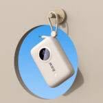 Dudao K14 10000mAh power bank with USB-C / Lightning cables - beige - Image 7