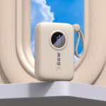 Dudao K14 10000mAh power bank with USB-C / Lightning cables - beige - Image 8