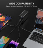 Choetech B635BK USB-A / USB-C Powerbank 22.5W 27000mAh - black - Image 8