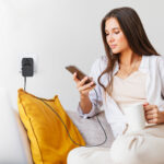 Choetech PD5021 45W EU/US/AUS/UK Travel Adapter with Built-in USB-C Cable - Black - Image 4