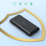 Powerbank Choetech B654 10000mAh 22.5W USB-A / USB-C / micro USB with built-in USB-C / Lightning cable - black - Image 4