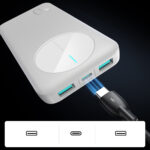 Powerbank Joyroom JR-PBF12 10000mAh 2.4A 2x USB-A 1x USB-C - white - Image 8