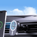 Dudao FW11 Car Phone Holder with 15W Inductive Charger for Air Vent/Cockpit - Black - Image 5