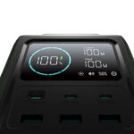 Powerbank Joyroom JR-PBF10 75000mAh 100W 3x USB-C 3x USB-A with foldable flashlight and handle - green - Image 5