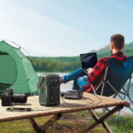 Powerbank Joyroom JR-PBF10 75000mAh 100W 3x USB-C 3x USB-A with foldable flashlight and handle - green - Image 8