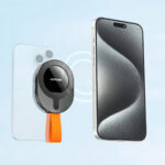 Joyroom JR-ZS393-S magnetic holder with suction cups for 4.7-7" phone - black and orange - Image 5