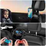Tech-Protect V1 Telescopic Car Headrest Phone Holder - Black - Image 8