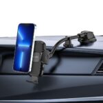 Tech-Protect V3 Long Arm Car Phone Holder for Windshield/Cockpit - Black - Image 3
