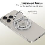 Tech-Protect MMR300 magnetic holder/ring with MagSafe - silver - Image 3