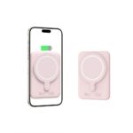 Tech-Protect LifeMag PB10 Powerbank with MagSafe 5000mAh 15W USB-C port - pink + USB-C cable - Image 4