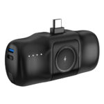 Wozinsky WF16-YCS 5000mAh 15W USB-C Mini Power Bank with Built-in USB-C Cable and Apple Watch Charger - Black - Image 7