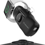 Wozinsky WF16-YCS 5000mAh 15W USB-C Mini Power Bank with Built-in USB-C Cable and Apple Watch Charger - Black - Image 3