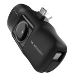 Wozinsky WF16-YCS 5000mAh 15W USB-C Mini Power Bank with Built-in USB-C Cable and Apple Watch Charger - Black - Image 4