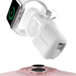 Wozinsky WF16-YCS 5000mAh 15W USB-C Mini Power Bank with Built-in USB-C Cable and Apple Watch Charger - White - Image 5