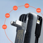 Dudao K25 2in1 10000mAh 3-Plug Powerbank Charger - Gray - Image 3