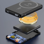 Powerbank Dudao K14S+ 10000mAh 20W USB-A / USB-C / MagSafe with stand - black - Image 2