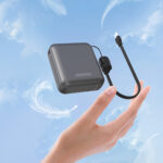 Dudao K22+ Ultra-Compact Power Bank 10000mAh 22.5W USB-C with Pendant/Cable - Gray - Image 2