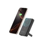 Powerbank Wozinsky WLWP-10KA0Y3S 22.5W PD Qi2 10000 mAh, with stand, 1x USB-A, 1x USB-C - black - Image 7