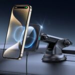 ESR Halolock Magnetic MagSafe QI2 15W Car Holder - Black - Image 5