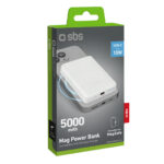 Powerbank SBS TEBB5000MAG1CW 5000 mAh USB-C, MagSafe compatible - white - Image 2