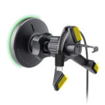 Smartphone holder with wireless charger SBS TESUPMAGWIR15W for air vent, compatible with MagSafe - black - Image 2