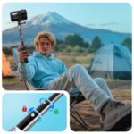 Tech-Protect GA100 Monopad & Selfie Stick for GoPro / DJI - Black - Image 3