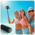 Tech-Protect GA100 Monopad & Selfie Stick for GoPro / DJI - Black - Image 4