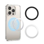 Tech-Protect MMP-110 2in1 Magnetic Ring with MagSafe - Silver-Black - Image 3