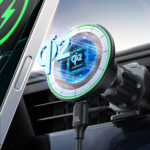 Joyroom JR-ZS412 holder with Qi2 15W charger, car, for air vent - black - Image 7